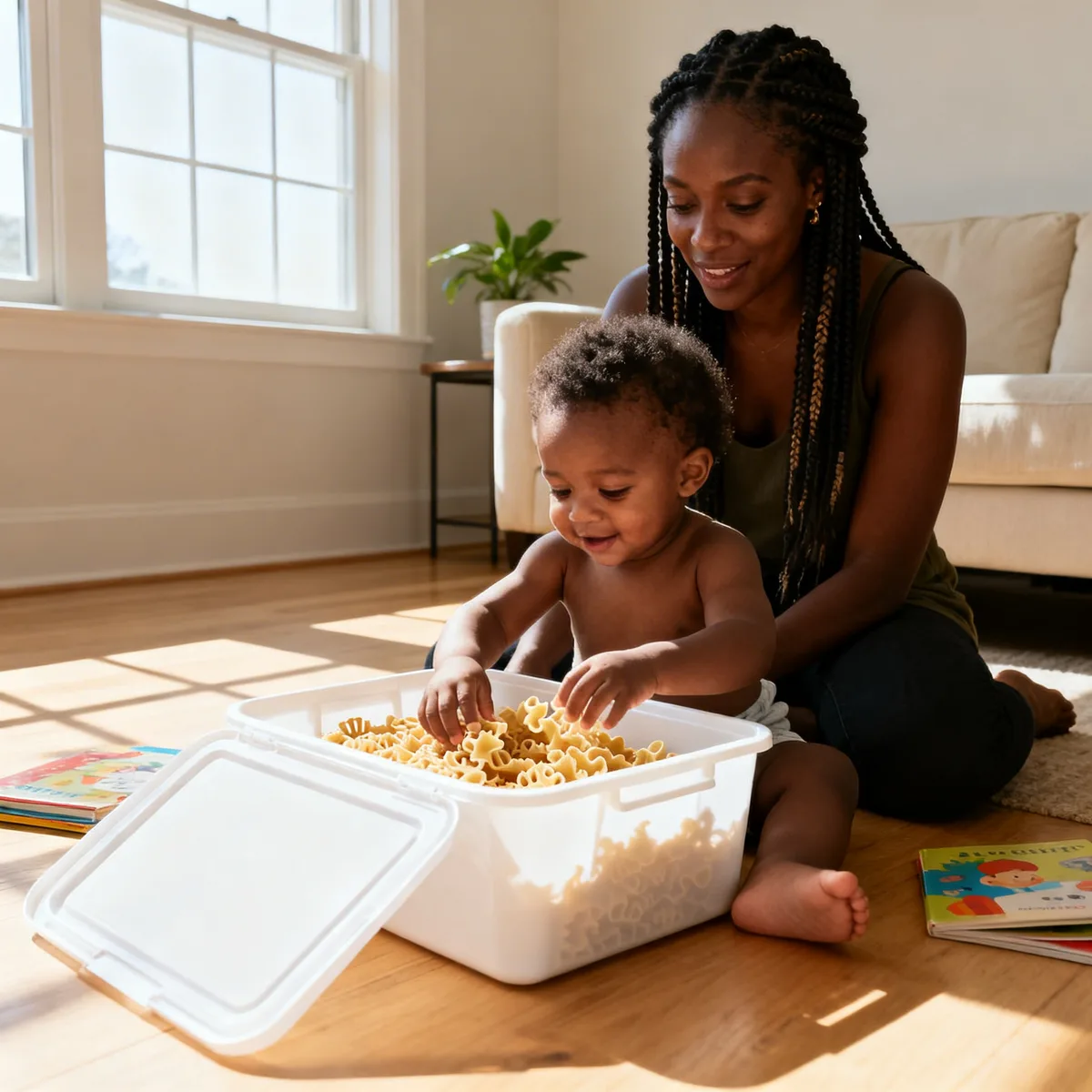 You are currently viewing Sensory Bins for 1 Year Olds: Easy Ideas That Actually Hold Their Attention