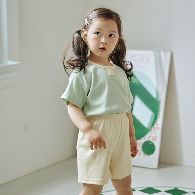 BabyRabbit Button Shorts — Toddler Cotton Pajamas & Loungewear Set (12M–5T)