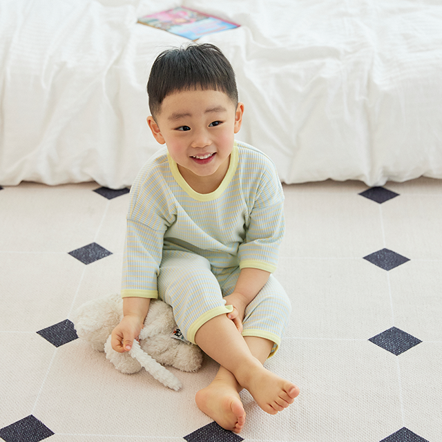 BabyRabbit Stripe Capri — Toddler Cotton Pajamas & Loungewear Set (12M–5T)