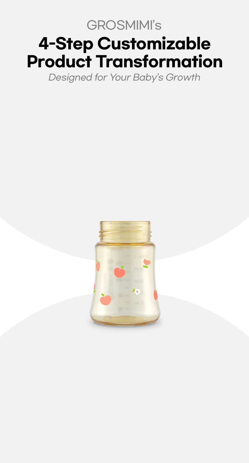 Grosmimi PPSU Baby Bottle - 6oz (200ml)