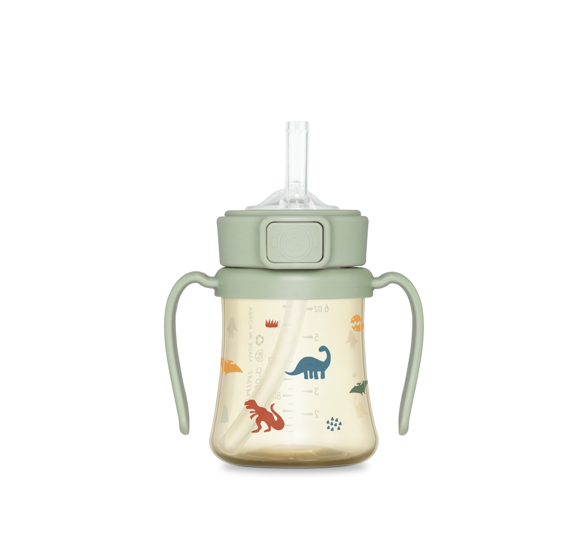 Grosmimi PPSU Straw Cup with Flip Top - 6oz (12 Months+)