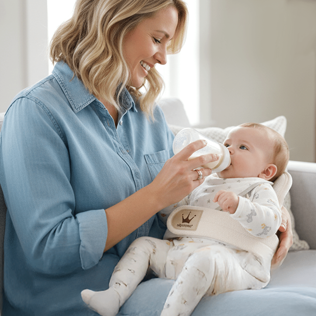 Alpremio Mesh & Organic Baby Bottle Feeding Care Seat (with Strap) - Onzenna