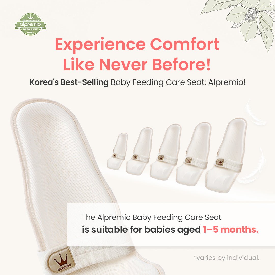 Alpremio Mesh & Organic Baby Bottle Feeding Care Seat (with Strap) - Zezebaebae