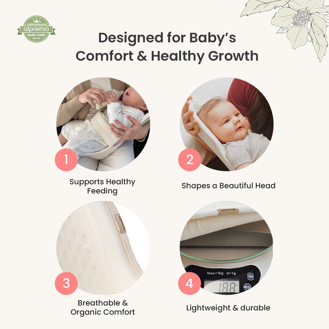 Alpremio Mesh & Organic Baby Bottle Feeding Care Seat (with Strap) - Zezebaebae