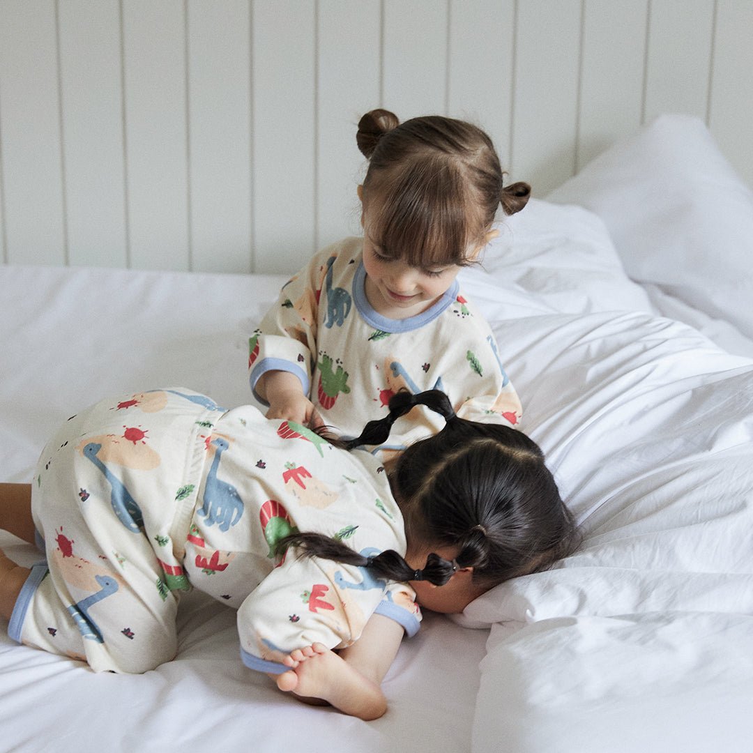 BabyRabbit Big Dino Three - Quarter Sleeve Set - Zezebaebae