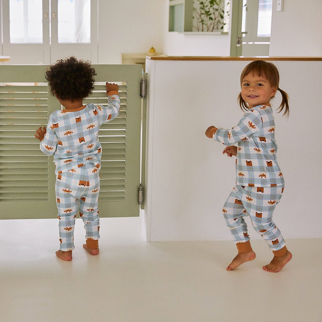 BabyRabbit Deer Checkered Long Sleeve set - Zezebaebae