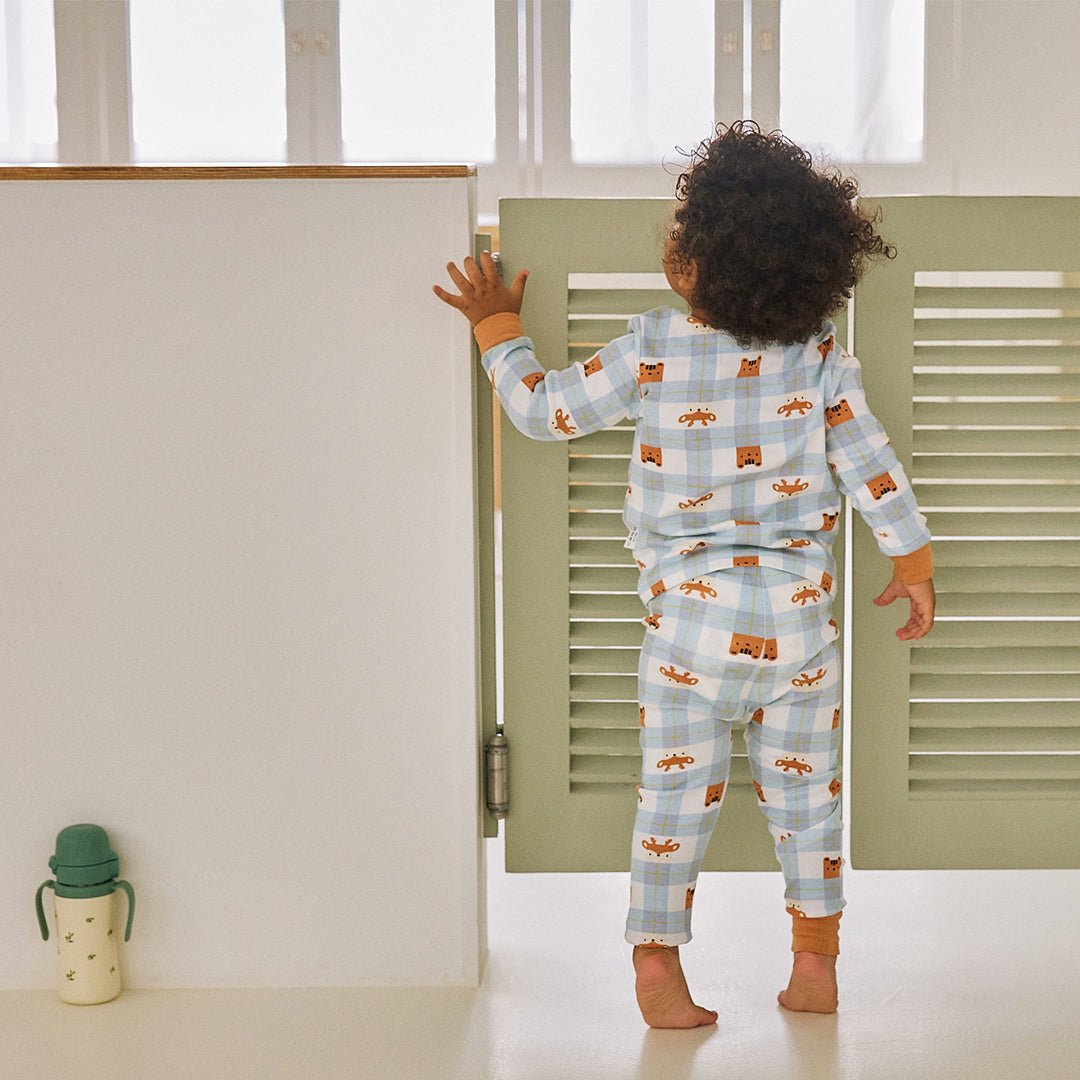 BabyRabbit Deer Checkered Long Sleeve set - Zezebaebae