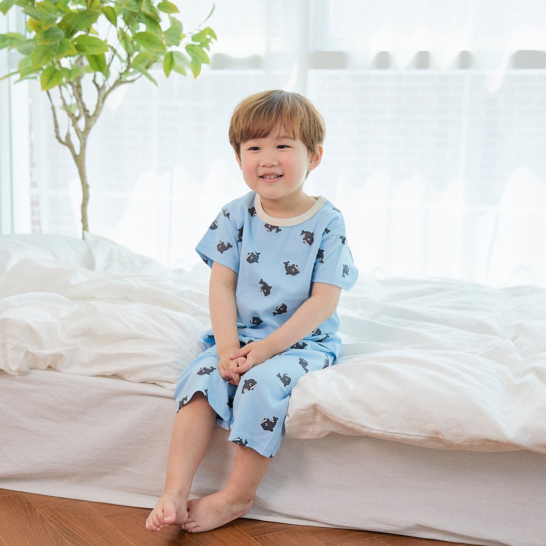 BabyRabbit Dolphin Short Sleeve & Crop Pants Set - Zezebaebae