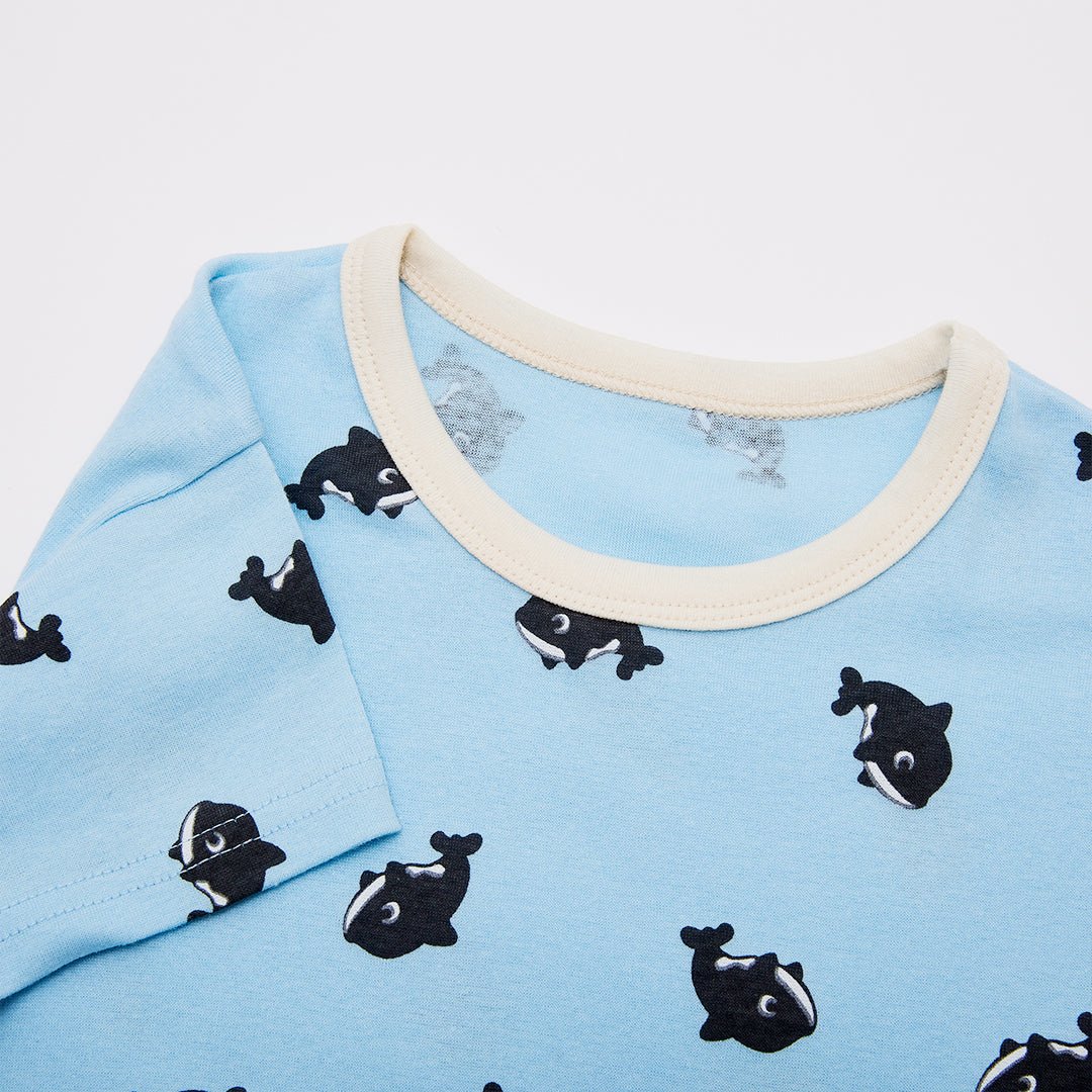 BabyRabbit Dolphin Short Sleeve & Crop Pants Set - Zezebaebae