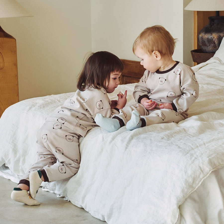 BabyRabbit Teddy BaeBae Long Sleeve Set (Relaxed Fit)