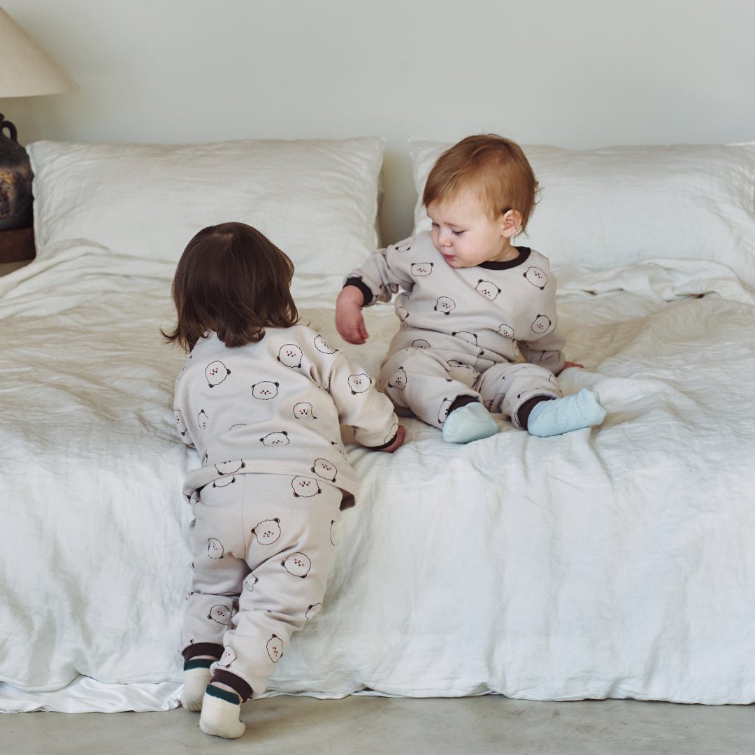 BabyRabbit Teddy BaeBae Long Sleeve Set (Relaxed Fit) - Zezebaebae