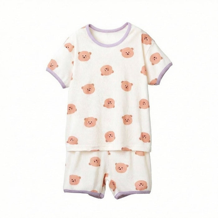 BabyRabbit Teddy Bear Short Sleeve Set