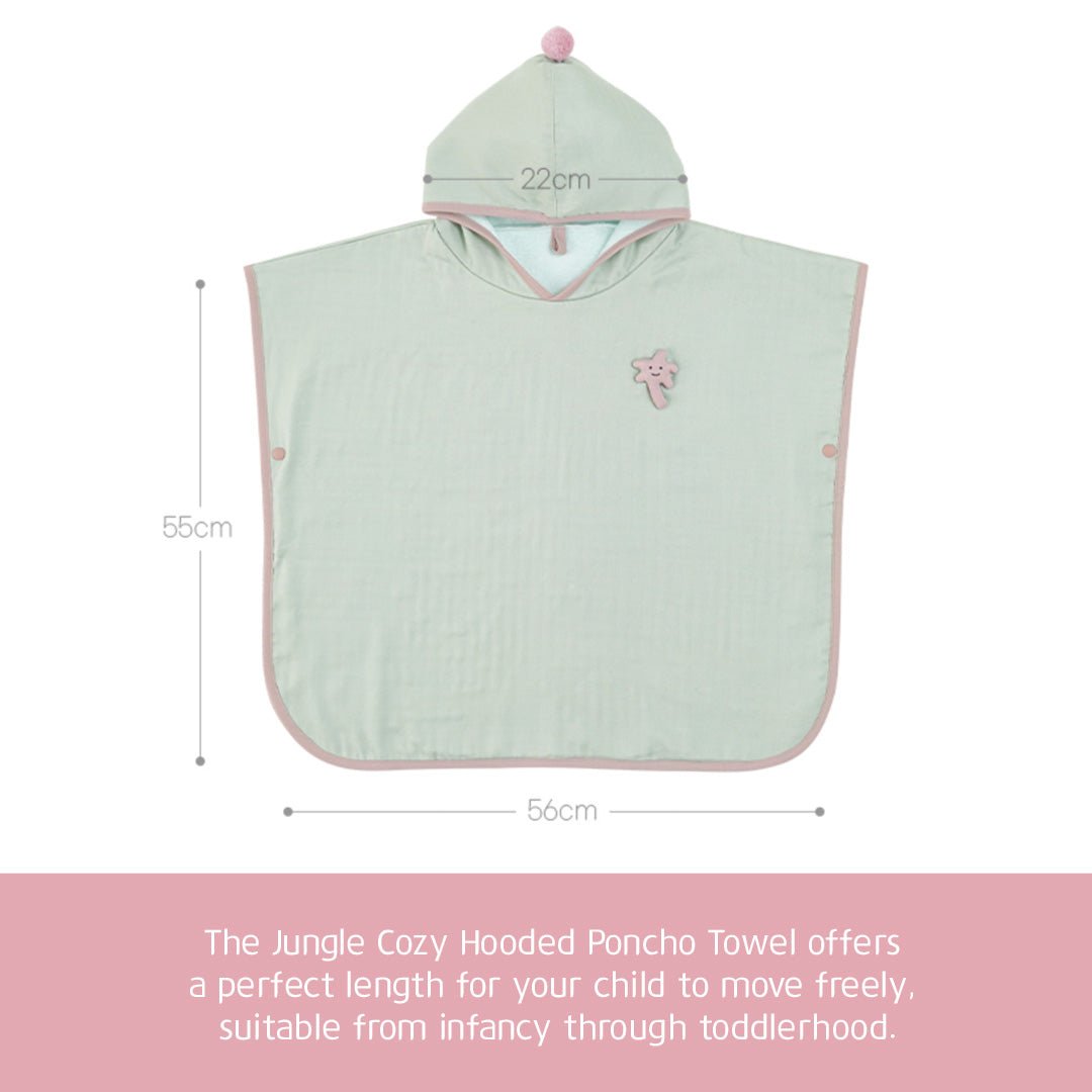 BambooBebe Jungle Cozy Hooded Poncho Towel - Zezebaebae