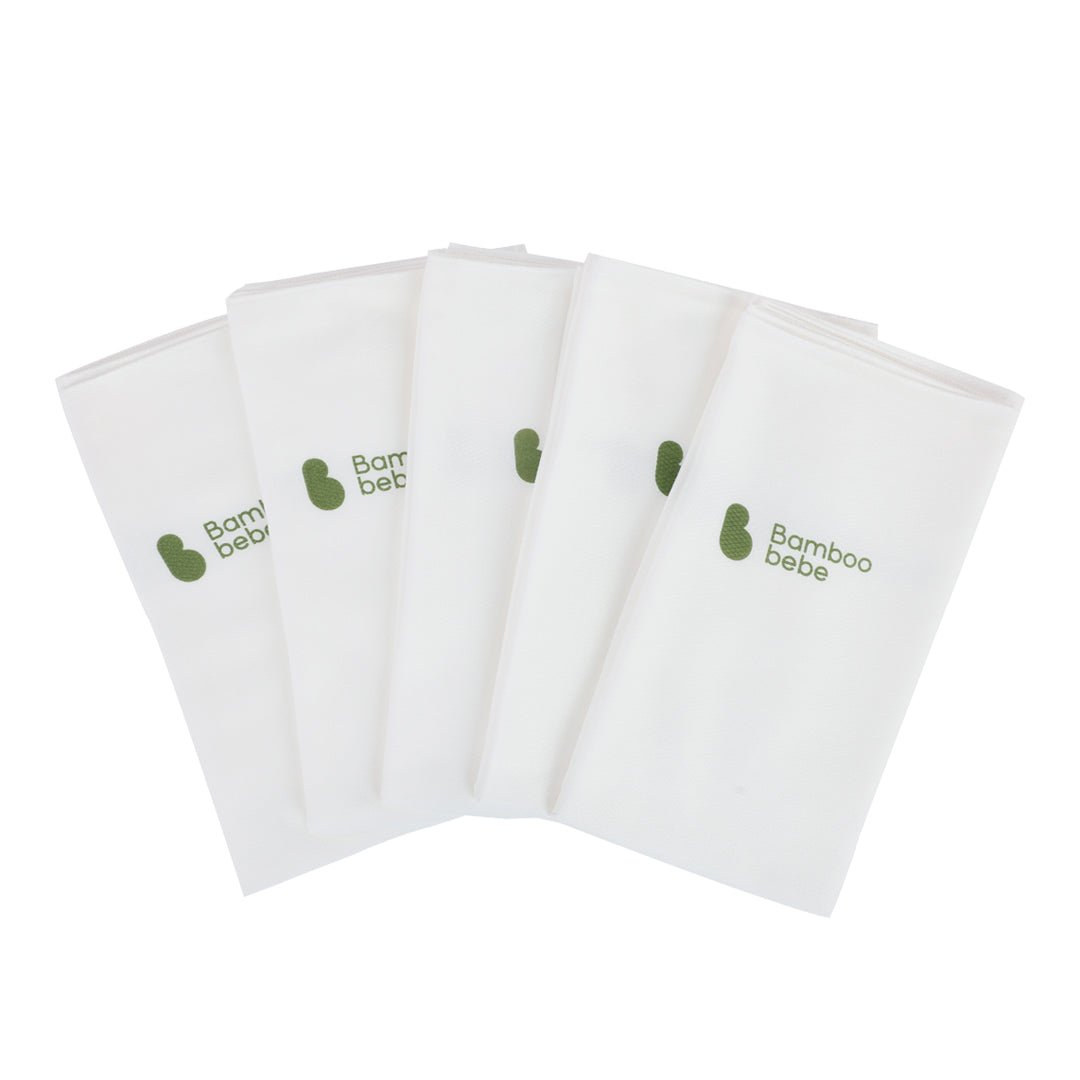 BambooBebe Signature Bath Towel/Swaddle/Cloth Diaper - Pure 5 pack - Zezebaebae