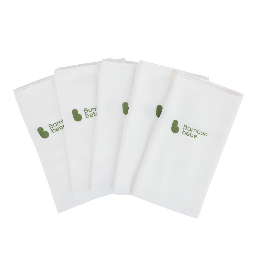 BambooBebe Signature Bath Towel/Swaddle/Cloth Diaper - Pure 5 pack