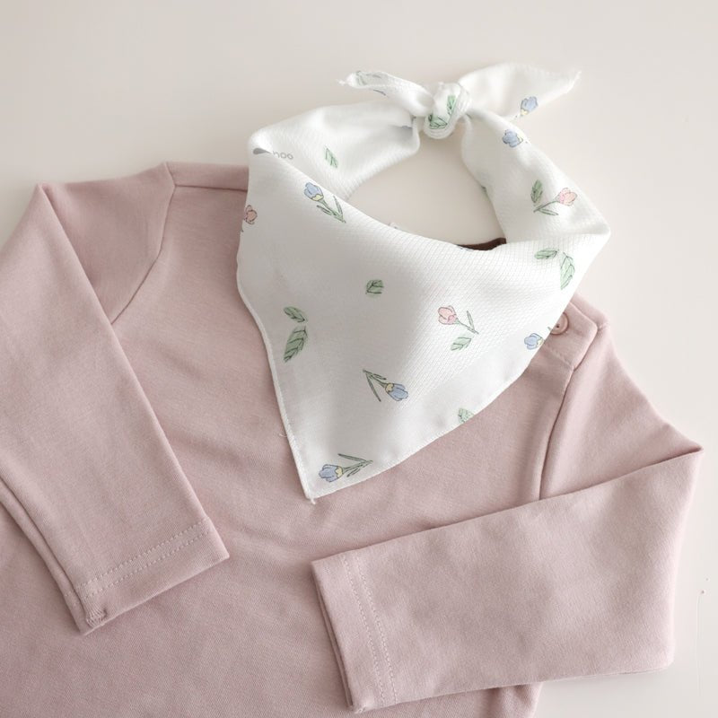 BambooBebe Signature Embossed Hankie - Flower Buds 5 pack - Zezebaebae