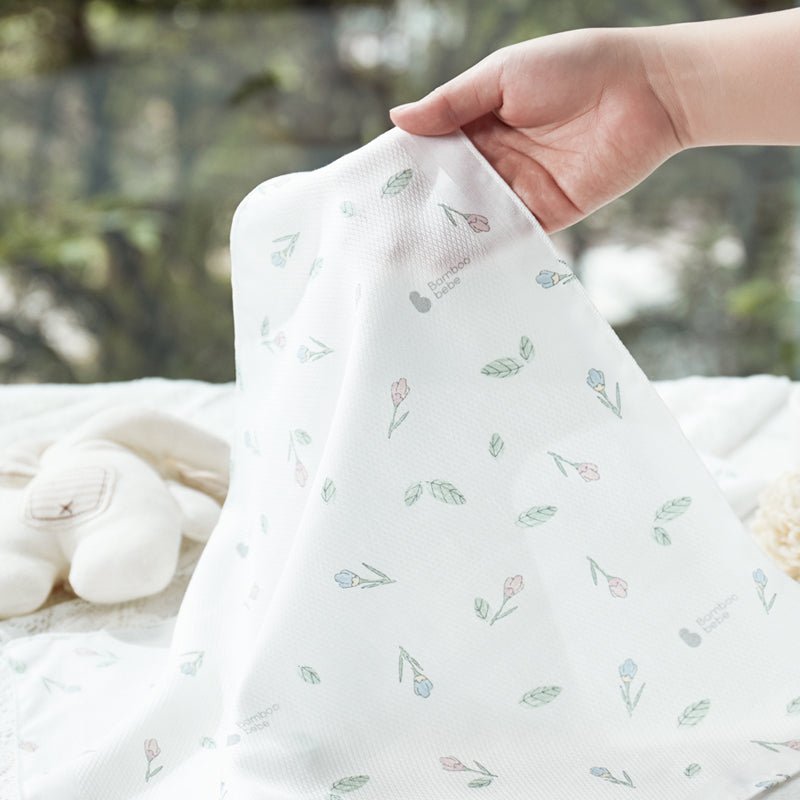 BambooBebe Signature Embossed Hankie - Flower Buds 5 pack - Zezebaebae