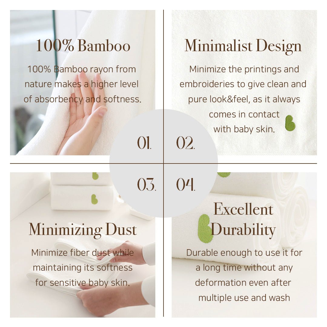BambooBebe TokTok Face Towel 3 pack - Zezebaebae
