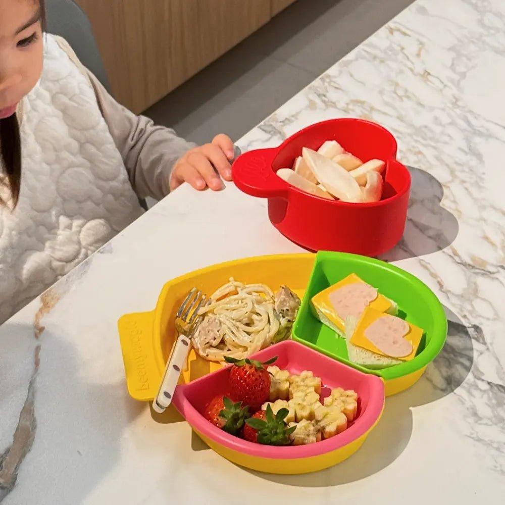 beemymagic Beemeal Heart Tray Modular Dish - Zezebaebae