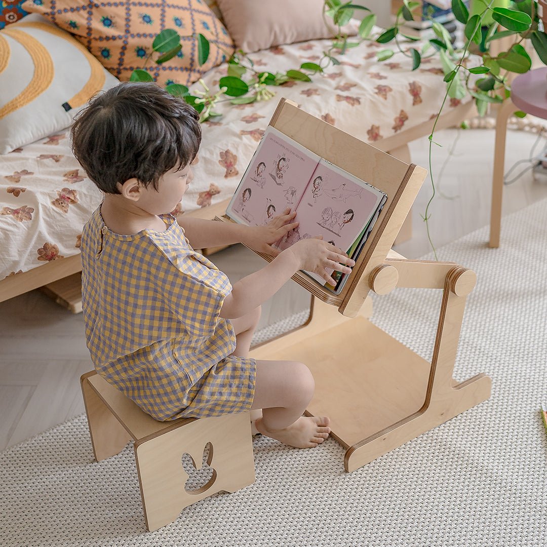 Comme moi Book Stand & Stool Bundle - Zezebaebae