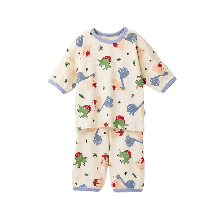 BabyRabbit Big Dino Three-Quarter Sleeve Set