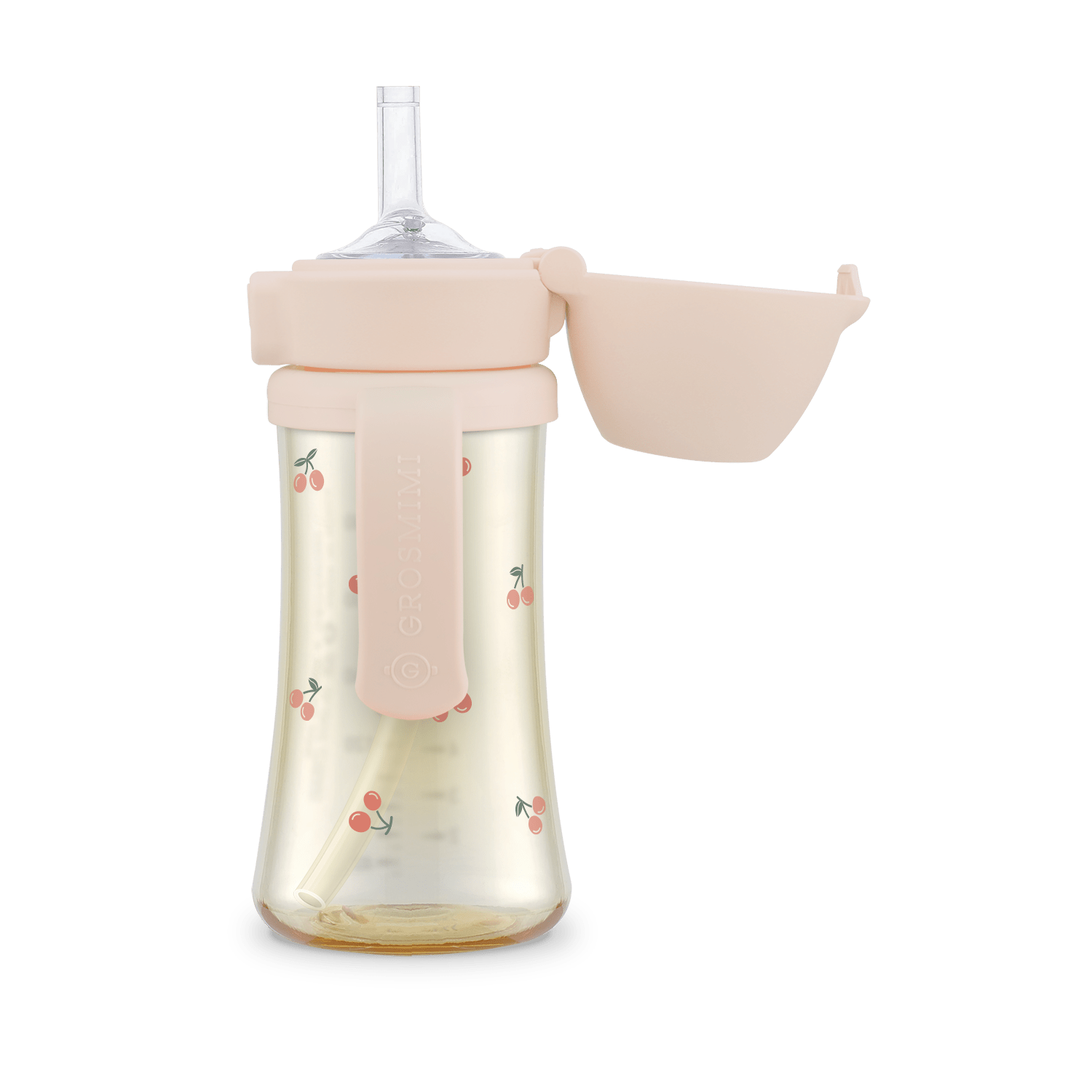 Grosmimi PPSU Straw Cup with Flip Top - 10oz (12 Months+) Stage 2 Straw - Onzenna