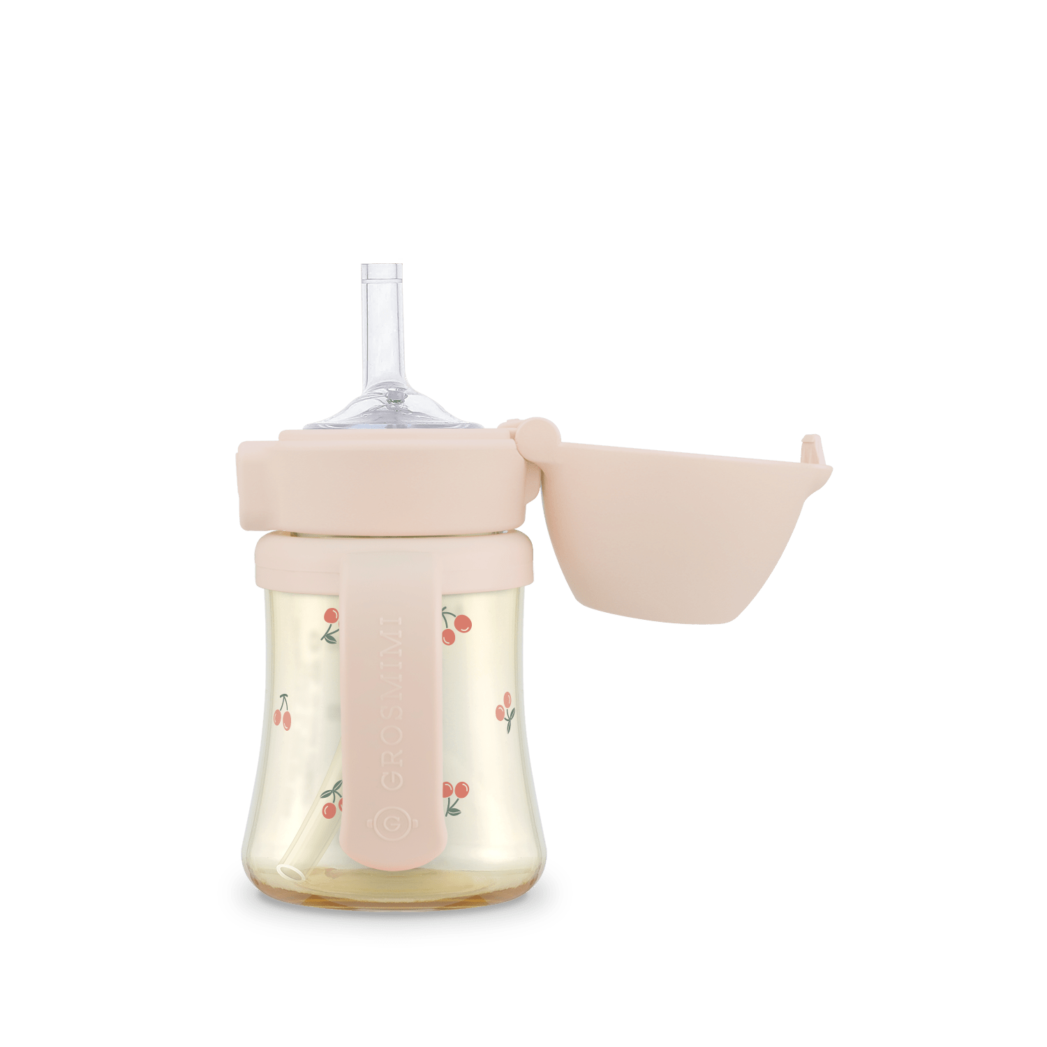 Grosmimi PPSU Straw Cup with Flip Top - 6oz (12 Months+) - Onzenna