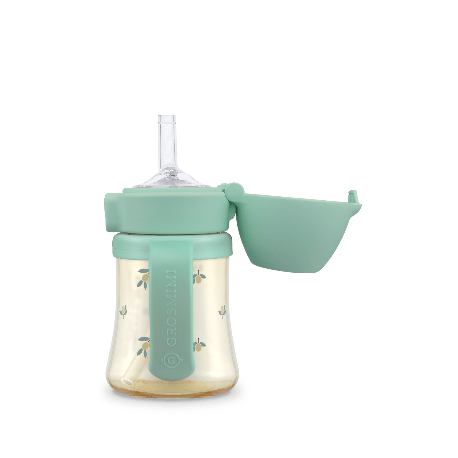 Grosmimi PPSU Straw Cup with Flip Top - 6oz (12 Months+) - Onzenna