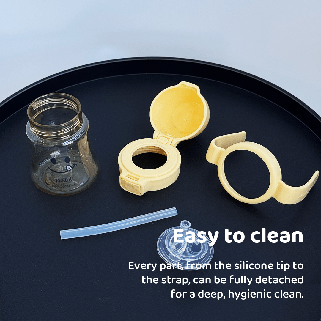 Grosmimi PPSU Straw Cup with Flip Top - 6oz (200ml) - Zezebaebae