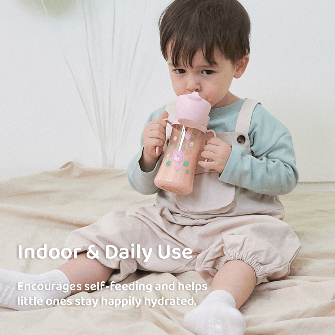 Grosmimi PPSU Straw Cup with Flip Top - 6oz (200ml) - Zezebaebae