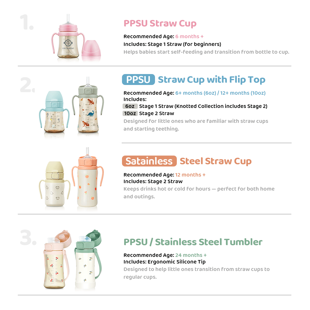 Grosmimi PPSU Tumbler - 10oz (300ml) - Zezebaebae