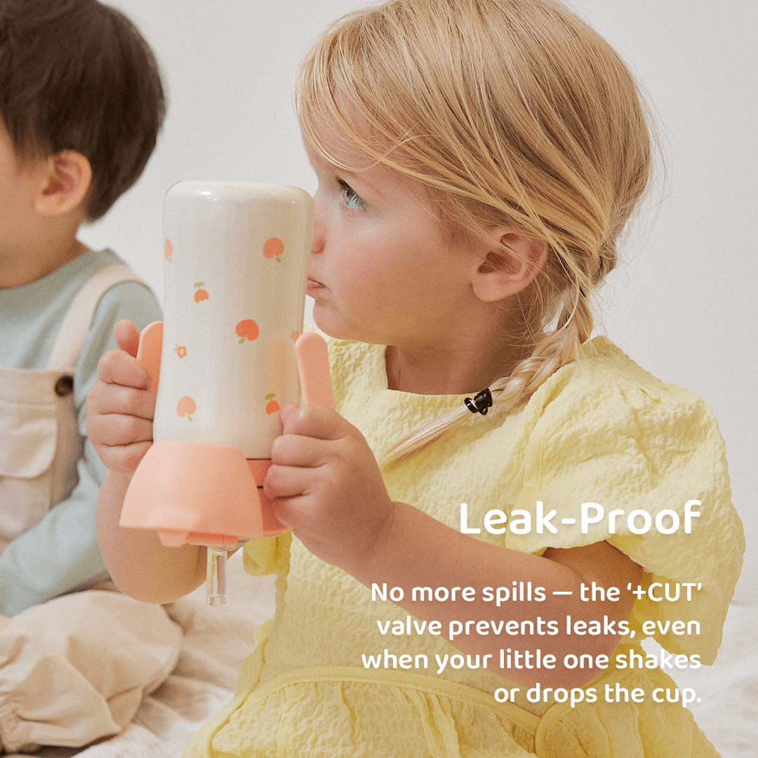 Grosmimi Stainless Steel Straw Cup with Flip Top - 6oz (200ml) - Zezebaebae