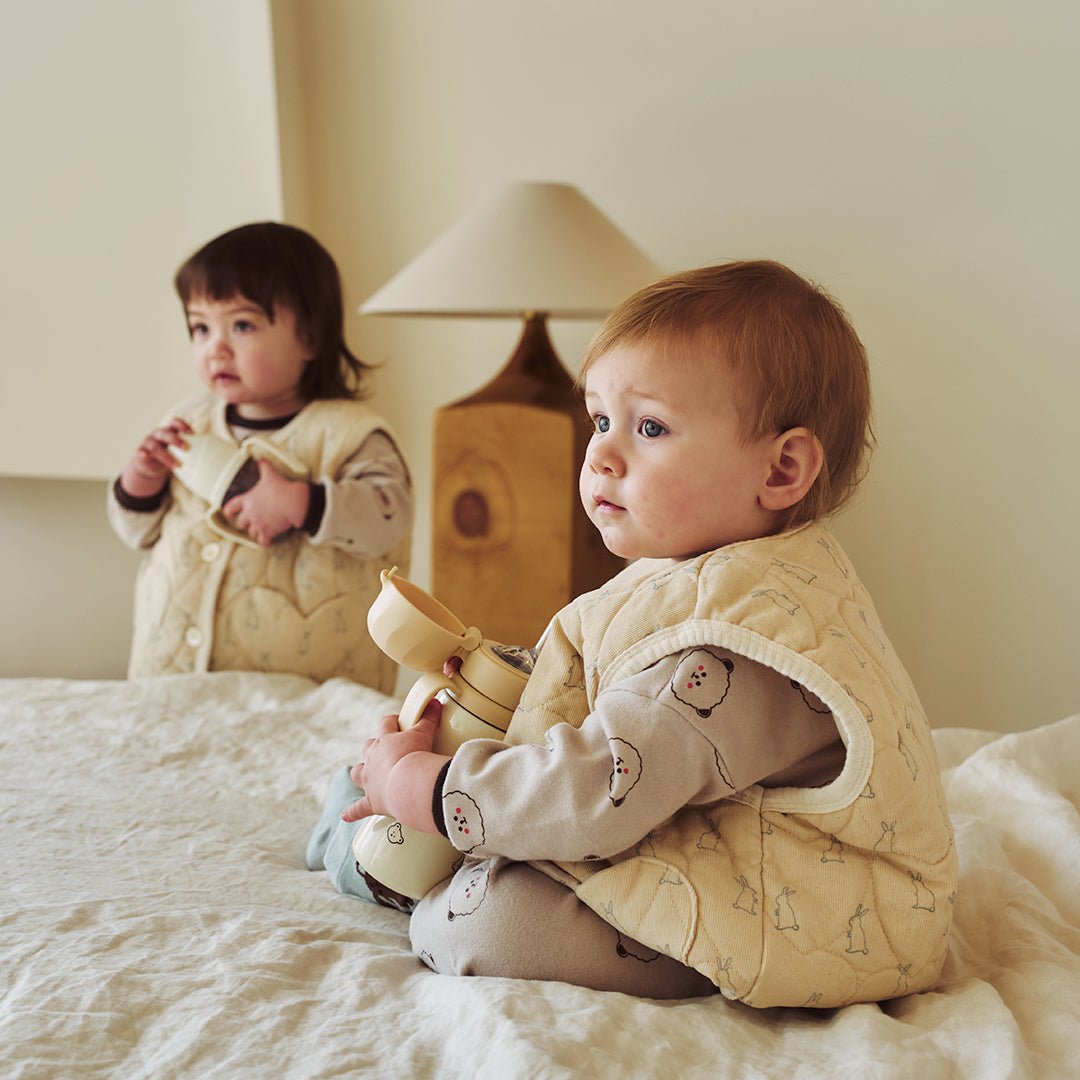 Heart Patterned Rabbit Vest - Zezebaebae