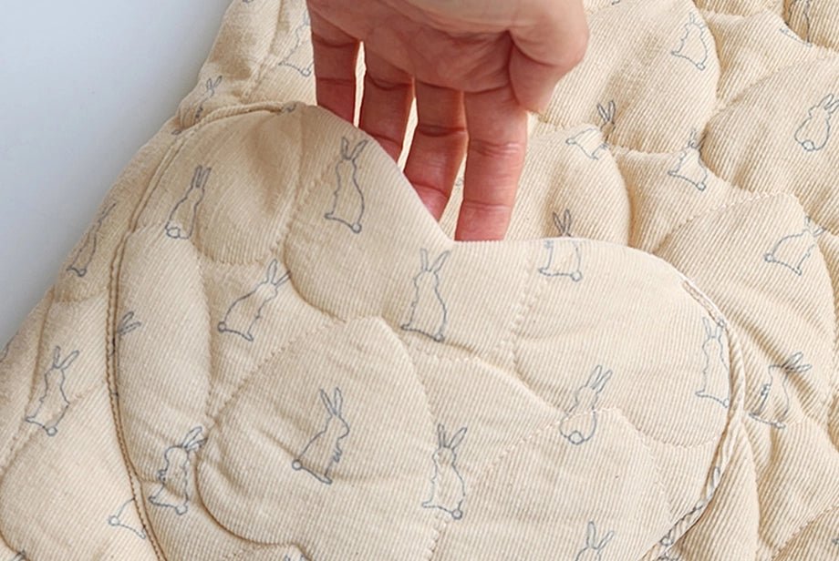 Heart Patterned Rabbit Vest - Zezebaebae