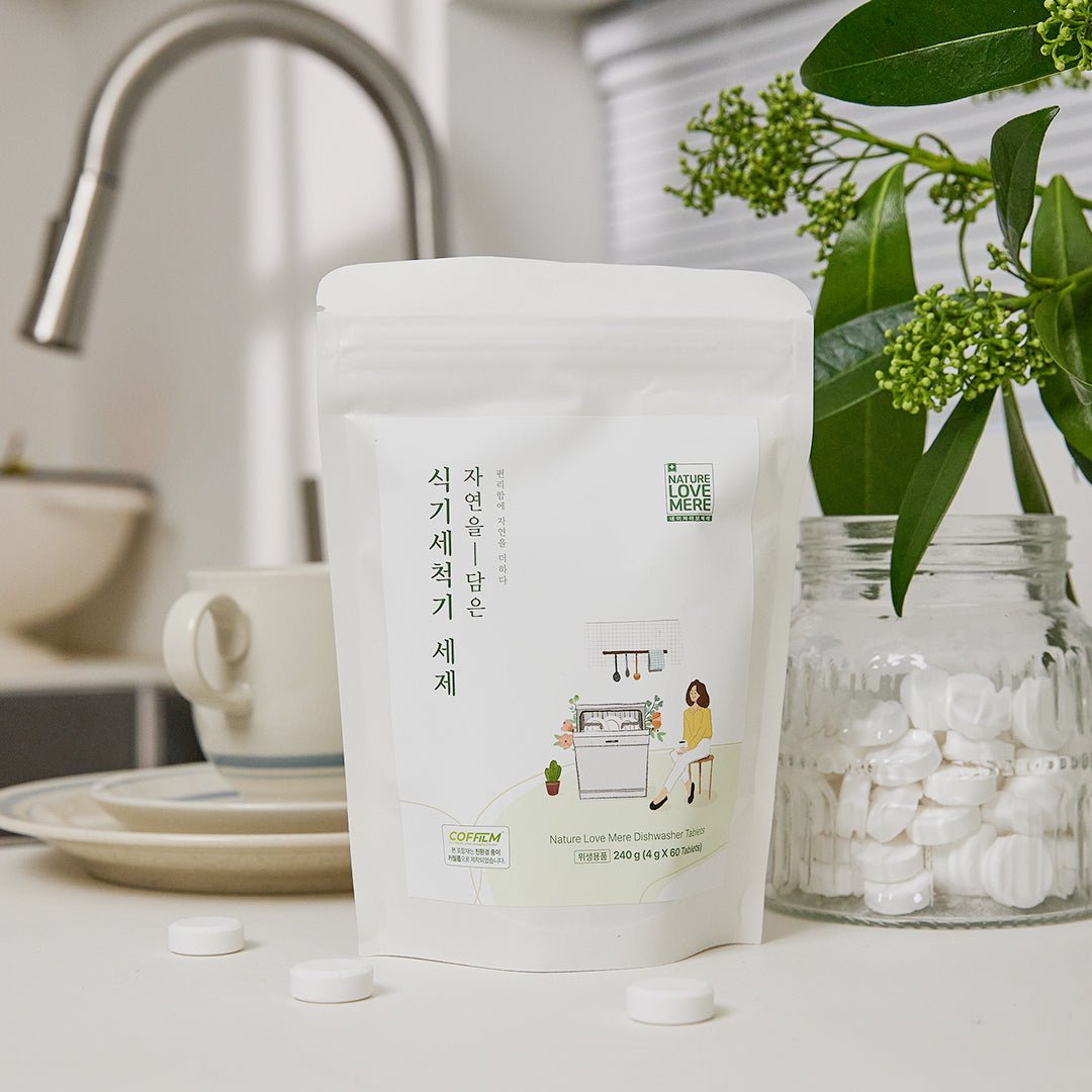 Nature Love Mere Dishwasher Detergent Tablets (60 tablets) - Zezebaebae