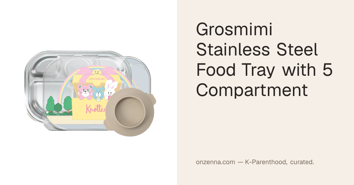  コロシアム★小プレートセット★計5枚 Grosmimi Stainless Steel Food Tray with 5 Compartment | Onzenna